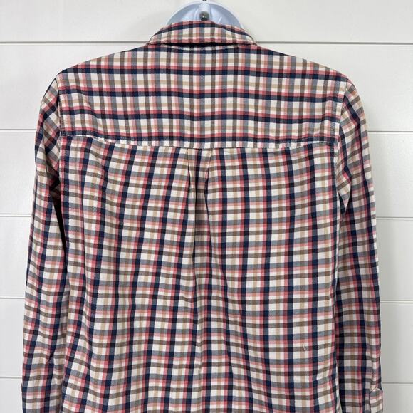 Madewell Palma Plaid Flannel Boy Button Front Shirt Multicolor sz XS - Picture 6 of 7